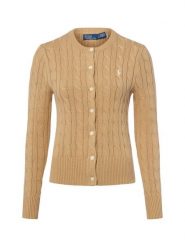 Polo Ralph Lauren Kardigan damski Kobiety Bawełna brązowy jednolity, L. Brązowe kardigany damskie Polo Ralph Lauren, l, bez wzorów, z bawełny, eleganckie. Za 1,199.95 zł.