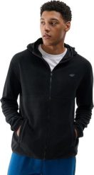 Polar męski bluza polarowa 4F M317 czarny 4FWMM00TFLEM317 20S S. Czarne bluzy męskie 4f, m, bez wzorów, z polaru, bez kaptura. Za 170.18 zł.