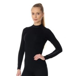 Bluza damska termoaktywna Brubeck EXTREME THERMO. Czarne bluzy damskie Brubeck, l, bez wzorów, z elastanu, bez kaptura. Za 177.99 zł.