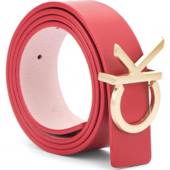 Pasek Damski CALVIN KLEIN - Ck Rev Belt Giftbox K60K604753 908. Czerwone paski damskie Calvin Klein, w paski, ze skóry. Za 299.00 zł.