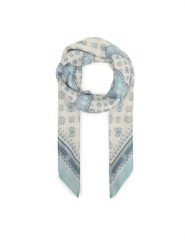 Guess Chusta AW5496 VIS03 Błękitny. Niebieskie rękawiczki damskie Guess, z aplikacjami, z wiskozy. Za 249.99 zł.