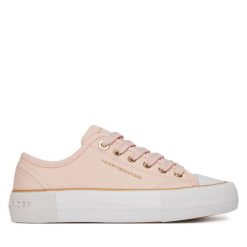 Trampki Tommy Hilfiger. Czerwone trampki i tenisówki dziewczęce Tommy Hilfiger, bez wzorów, bez zapięcia. Za 219.99 zł.