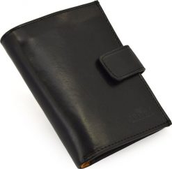 TMC Naturalleather Portfel męski TMC 432m czarny/koniak Ultimate Quality RFID Nie dotyczy. Czarne portfele męskie TMC Naturalleather, bez wzorów. Za 189.00 zł.