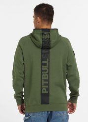 Bluza męska Pitbull z kapturem Stafford. Zielone bluzy męskie PITBULL, m, z aplikacjami, z bawełny, z kapturem, na fitness i siłownię. Za 269.00 zł.