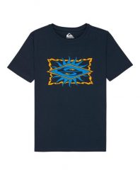 Koszulka z krótkim rękawem dla Chłopcy STARFISH STAMP Niebieski. Niebieskie t-shirty dla chłopców Quiksilver, bez wzorów, z bawełny, bez ramiączek. Za 37.50 zł.