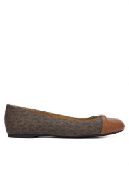 MICHAEL Michael Kors Baleriny Mandy Flat 40F5MAFP1L Brązowy. Brązowe baleriny damskie MICHAEL Michael Kors, bez wzorów, ze skóry, bez obcasa. Za 419.99 zł.