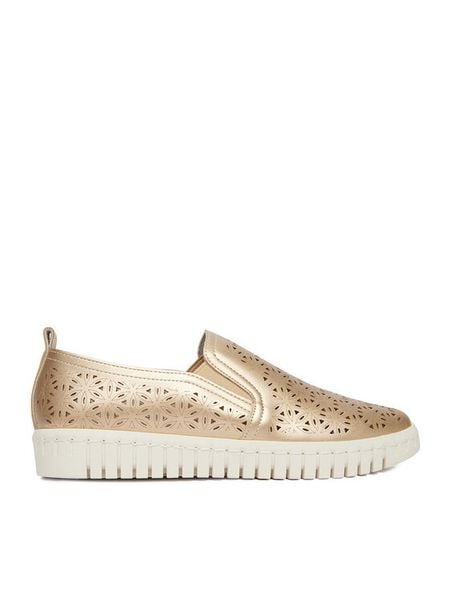 Go Soft Półbuty CEO-CB159-2 Złoty. Żółte półbuty damskie GO SOFT, bez wzorów, bez obcasa, na płaskiej podeszwie, bez zapięcia. Za 119.99 zł.