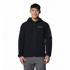 Kurtka Columbia Tall Heights Ii. Czarne kurtki sportowe męskie Columbia, bez wzorów, z poliesteru, trekkingowe. Za 429.75 zł.