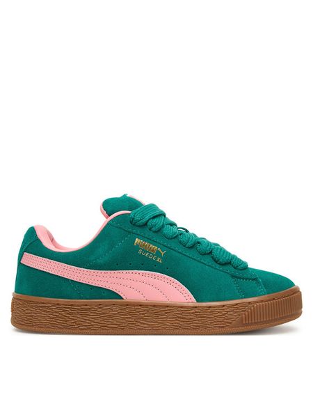 Puma Sneakersy Suede Xl Jr 396577 36 Zielony. Zielone buty sportowe dziewczęce Puma, bez wzorów, ze skóry, bez zapięcia. Za 219.99 zł.