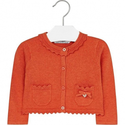 Sweter w kolorze pomarańczowym. Swetry dla dziewczynek marki bonprix. W wyprzedaży za 67.95 zł.