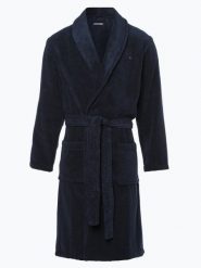 Tommy Hilfiger Szlafrok Mężczyźni Bawełna niebieski, LG. Niebieskie szlafroki męskie Tommy Hilfiger, m, bez wzorów, z bawełny, bez ramiączek, bez kaptura. Za 649.95 zł.