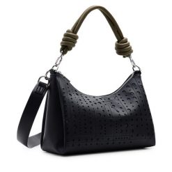 Torebka Desigual. Czarne listonoszki damskie Desigual, bez wzorów, klasyczne, bez dodatków. Za 169.99 zł.