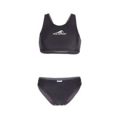 Strój kąpielowy damski Aquafeel Bikini Racerback. Czarne bikini damskie Aquafeel, s, bez wzorów, sportowe, do pływania. W wyprzedaży za 153.40 zł.