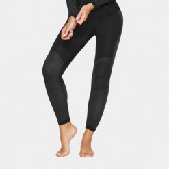Spodnie termoaktywne trekkingowe damskie Alpinus Active Base Layer czarno-szare. Czarne spodnie sportowe damskie Alpinus, xl, bez wzorów, z elastanu, outdoorowe. Za 99.00 zł.