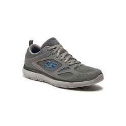 Buty do chodzenia męskie Skechers Summits. Szare buty sportowe męskie Skechers, z gumy, bez zapięcia, trekkingowe. Za 219.50 zł.