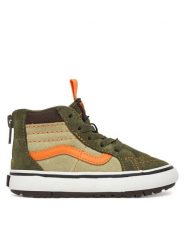 Vans Sneakersy MTE SK8-Hi Zip VN000D0MKCZ1 Khaki. Brązowe buty sportowe chłopięce Vans, bez wzorów, ze skóry, bez zapięcia. Za 279.99 zł.