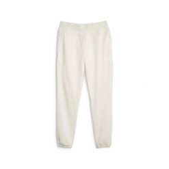 Spodnie fitness damskie PUMA Strong Power Fleece Jogger. Białe spodnie sportowe damskie Puma, l, bez wzorów, z dresówki, na fitness i siłownię. Za 109.99 zł.