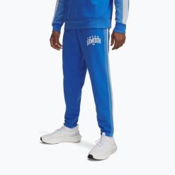 Spodnie treningowe męskie Under Armour Rival Fleece. Niebieskie buty sportowe męskie Under Armour, m, bez wzorów, na fitness i siłownię. Za 249.99 zł.