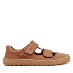 Sandały Froddo. Brązowe sandały chłopięce Froddo, bez zapięcia. Za 239.99 zł.