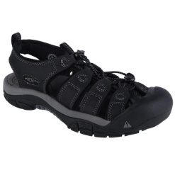 Sandały męskie, Keen Newport. Czarne buty sportowe męskie Keen, z materiału, bez zapięcia. Za 883.00 zł.