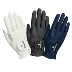 Skórzane rękawiczki jeździeckie dla dzieci Roeckl Roeck-Grip Pro. Białe rękawiczki dziecięce Roeckl, bez wzorów, z materiału. Za 260.00 zł.