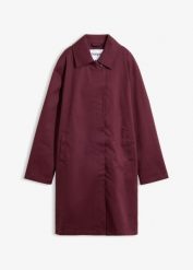 Hydrofobowy trencz, oversize. Czerwone kurtki damskie bonprix, bez wzorów, bez kaptura. Za 229.99 zł.