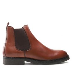 Sztyblety Lasocki. Brązowe botki męskie Lasocki, bez wzorów, bez zapięcia. Za 134.99 zł.