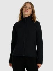 Kurtka softshell wiatroodporna membrana 5000 damska 4F 4FWAW25TSOFF394. Czarne kurtki damskie 4f, na zimę, xl, bez wzorów, z elastanu, bez kaptura. Za 218.99 zł.