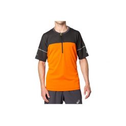 T-shirt sportowy z krótkim rękawem męski Asics Fujitrail Top Tee. Brązowe t-shirty męskie Asics, m, bez wzorów, z poliesteru, sportowe, bez kołnierzyka. Za 199.99 zł.
