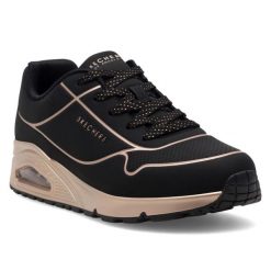 Buty młodzieżowe SKECHERS UNO GEN 1 COOL eko skóra. Obuwie sportowe damskie Skechers, bez wzorów, ze skóry, trekkingowe. Za 226.00 zł.