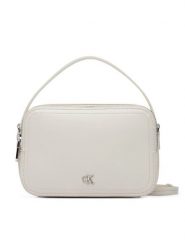 Calvin Klein Torebka Ck Hardware Camera Bag LV04F3678G Beżowy jasny. Brązowe torebki do ręki damskie Calvin Klein, bez wzorów, ze skóry, bez dodatków. Za 409.99 zł.