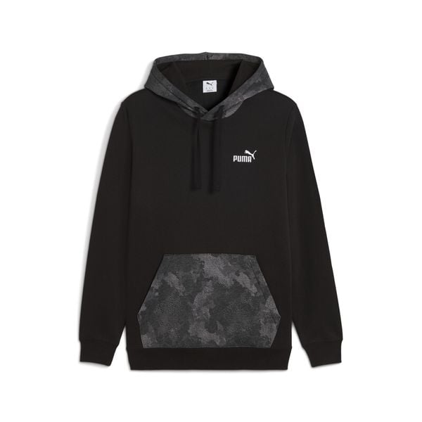 Męska bluza z kapturem Essentials Camo PUMA. Czarne bluzy męskie Puma, m, bez wzorów, z bawełny, z kapturem. Za 235.00 zł.