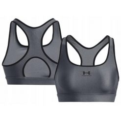 Stanik sportowy damski Under Armour Authentics Mid Padless. Szare obuwie sportowe damskie Under Armour, bez wzorów, na fitness i siłownię. Za 127.45 zł.