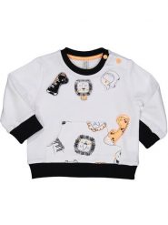 Birba Trybeyond Bluza 999 66806 00 Biały Regular Fit. Białe bluzy dla chłopców Birba Trybeyond, bez wzorów, z bawełny, bez ramiączek, bez kaptura. Za 69.99 zł.