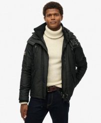 Kurtka przeciwwiatrowa z kapturem Hooded Mountain SD od SUPERDRY. Czarne kurtki męskie Superdry., xl, bez wzorów, z bawełny, z kapturem. Za 522.35 zł.