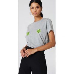 NA-KD T-shirt Lime - Grey. T-shirty damskie marki NA-KD. W wyprzedaży za 21.88 zł.