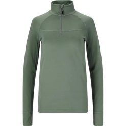 Damska koszulka termoaktywna z długim rękawem Whistler Blume. Zielone koszulki sportowe damskie Whistler, bez wzorów, bez kołnierzyka, bez ramiączek, narciarskie. Za 216.00 zł.