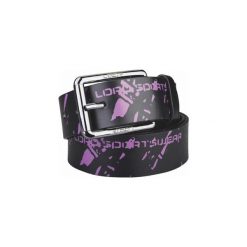 Pasek Loap Foni w kolorze fioletowym. Czarne paski damskie YOA, bez wzorów, z materiału. Za 114.99 zł.