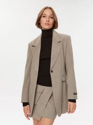 Herskind Marynarka Nat 4971519 Beżowy Regular Fit. Brązowe żakiety damskie Herskind, bez wzorów, z syntetyku. Za 759.99 zł.
