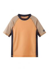 Koszulka chłopięca Reima Uiva. Brązowe t-shirty dla chłopców Reima, bez wzorów, z elastanu, bez ramiączek. Za 170.49 zł.
