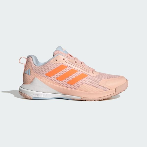 Buty halowe Novaflight 2. Czerwone obuwie sportowe damskie Adidas, bez wzorów, z gumy, trekkingowe. Za 479.00 zł.