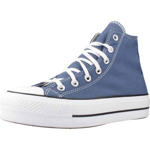 Buty CONVERSE ALL STAR LIFT Niebieski. Niebieskie obuwie sportowe damskie Converse, bez wzorów, z tkaniny, trekkingowe, Converse All Star. Za 405.39 zł.