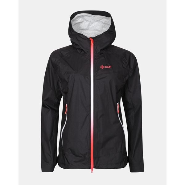 Damska kurtka typu hardshell Kilpi HURRICANE-W. Czarne kurtki damskie Kilpi, bez wzorów, z hardshellu, bez kaptura, do biegania. Za 835.17 zł.