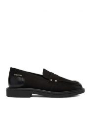 G-Star Raw Loafersy CEO-WI23-ROUND-06 Czarny. Czarne mokasyny damskie G-Star Raw, z nubiku, retro. Za 299.99 zł.