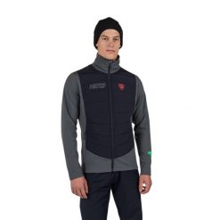 Bluza Rossignol męska New Hero Classique Hybrid Clim onyx grey. Szare bluzy męskie Rossignol, m, bez wzorów, bez kaptura. W wyprzedaży za 527.65 zł.
