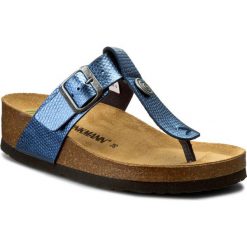 Japonki DR. BRINKMANN - 700997 Blau 5. Niebieskie klapki damskie Dr. Brinkmann, ze skóry ekologicznej. W wyprzedaży za 149.00 zł.