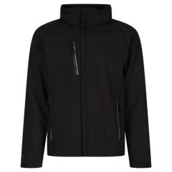 Kurtka Softshellowa Męska. Czarne kurtki męskie Regatta, l, bez wzorów, z elastanu, klasyczne, z kapturem. Za 339.99 zł.