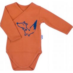NICOL Body niemowlęce FOX pomarańczowe 62. Brązowe body niemowlęce NICOL, bez wzorów, bez ramiączek. Za 28.99 zł.