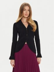 TWINSET Kardigan 242TT3123 Czarny Slim Fit. Czarne kardigany damskie Twinset, m, bez wzorów, z syntetyku, bez kołnierzyka, bez ramiączek, bez kaptura. Za 1,349.00 zł.