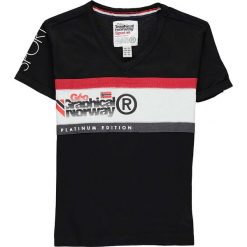 Koszulka "Jeddy" w kolorze czarnym. T-shirty dla chłopców Geographical Norway Kids & Ladies. W wyprzedaży za 49.95 zł.